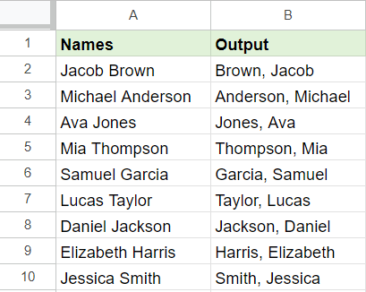 Output of smart fill method